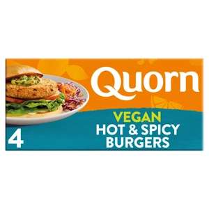 Quorn 4 Vegan/Vegetarian Hot & Spicy Burgers 264g £1.40 @ Asda