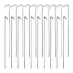 Relaxdays Set of 20 Steel Pegs, Camping Stakes, Tent, Barbs, Ground Anchor, Silver, 22 cm - £4.40 @ Amazon