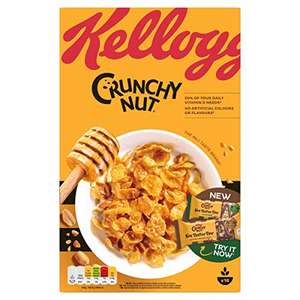 Kellogg's Crunchy Nut Breakfast vegeterian Cereal Box, 500g - £1.70 - £1.90 with subscribe & save