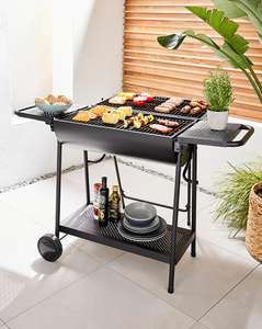 Dual Sided Oil Drum Charcoal BBQ £84.98 Click & Collect or £3.99 Delivery @ JD Williams