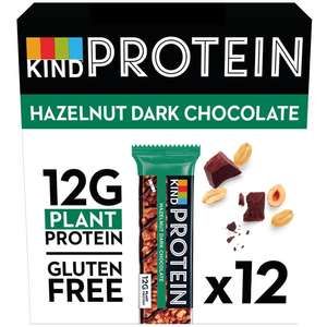 KIND High Protein Bars, Hazelnut Dark Chocolate, 12 Bars KIND High Protein Bars, 12 Bars £9.29 best before 19/12/22 @ Amazon warehouse