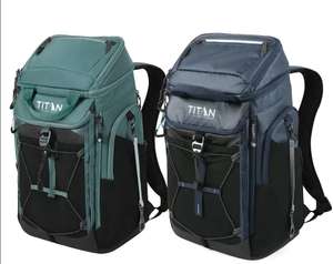 Titan 26 Can Backpack Cooler Navy / Green