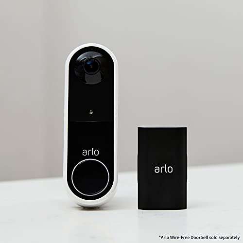Arlo Certified Accessories | Rechargeable Battery, Designed for Arlo Essential Wireless Video Doorbell Only, VMA2400, Black
