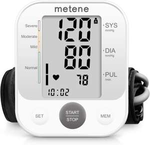 Metene Blood Pressure & Pulse Rate Monitor £9.99 with voucher Dispatches from Amazon Sold by MeiMi