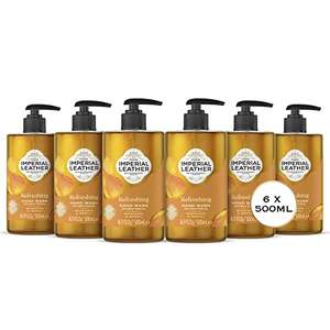 Imperial Leather Refreshing Hand Wash, Mandarin & Neroli, Pack of 6 x 500ml With voucher (£7.20 with S&S + Voucher)