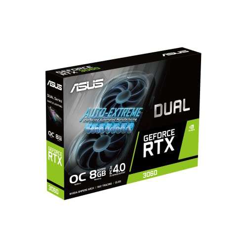 ASUS Dual GeForce RTX 3060 8gb OC Edition Graphics Card £248.64 Via Amazon US @ Amazon (Possibly £223.64 After Cashback)