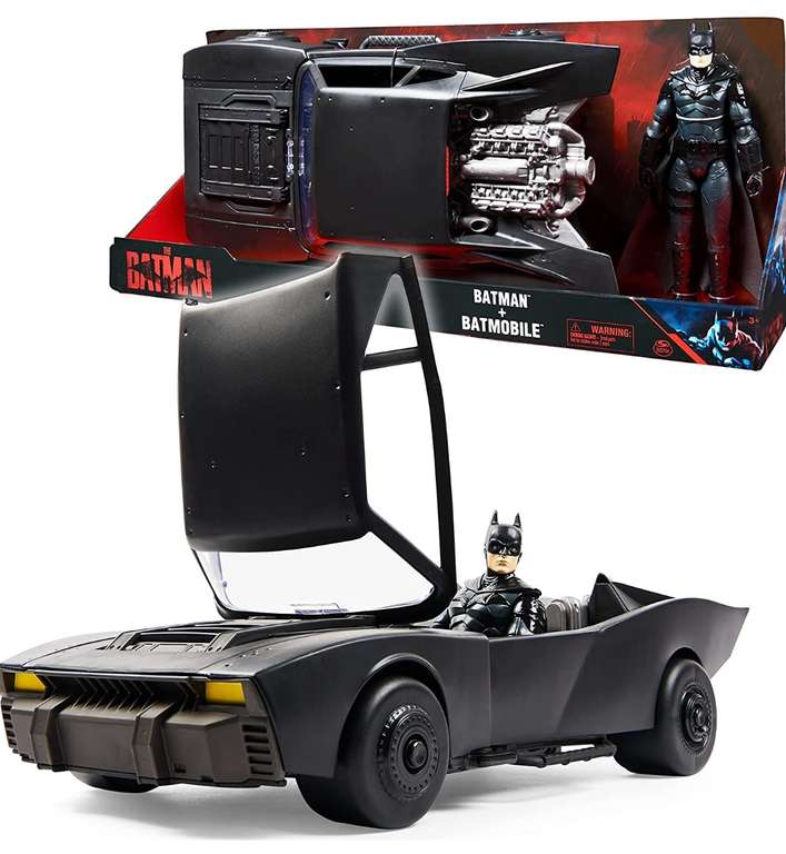 DC Comics Batman Batmobile with 12-Inch Batman Figure - £10 with click & collect @ Argos