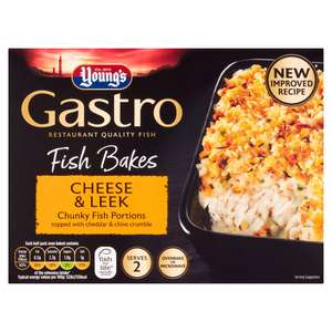 Young's Gastro Fish Bakes Cheese & Leek Chunky Fish Portions £2 @ Iceland
