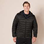 Amazon Essentials Men's Lightweight Water-Resistant Packable Hooded Puffer Jacket (Various Colours & Sizes Available)