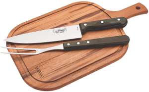 Tramontina Churrasco Carving Cooks Knife Set with Chopping Board - £11.30 @ Amazon