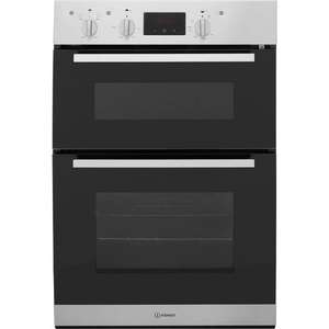Built In Electric Double Oven - Stainless Steel Indesit Aria IDD6340IX £240 @ AO
