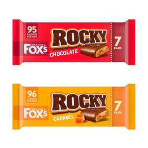 Fox's Rocky Chocolate / Caramel Biscuit Bars 7 Pack
