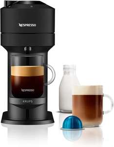 Nespresso Vertuo Next Automatic Pod Coffee Machine for Americano, Decaf, Espresso by Krups in Matt Black and Grey + 30 Free Pods