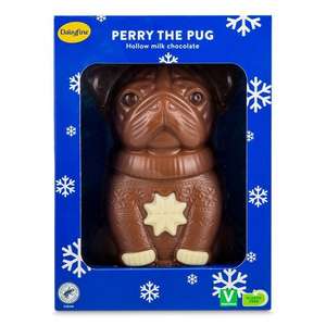 Dairyfine Perry The Pug Chocolate Figure 150g 9p @ Aldi