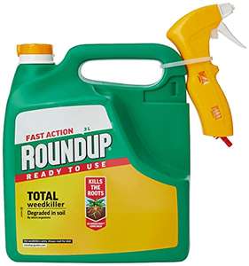 Roundup 19017 Fast Action Weedkiller, Ready to Use, Manual Spray 3 Litre £10 @ Amazon