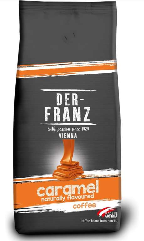 Der-Franz Flavoured Coffee Beans 1KG 5 flavours from £7.11 with voucher (or £5.78 With 1st Time S&S) (Selected Accounts)