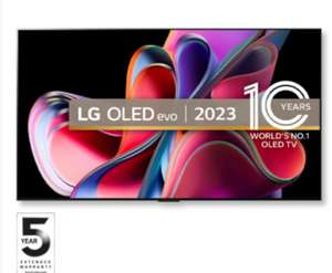 LG OLED55G36LA 55” G3 4K 120Hz MLA OLED TV + 5 Year Warranty + Claim £100 Prepaid Mastercard (Effectively £979) With Code