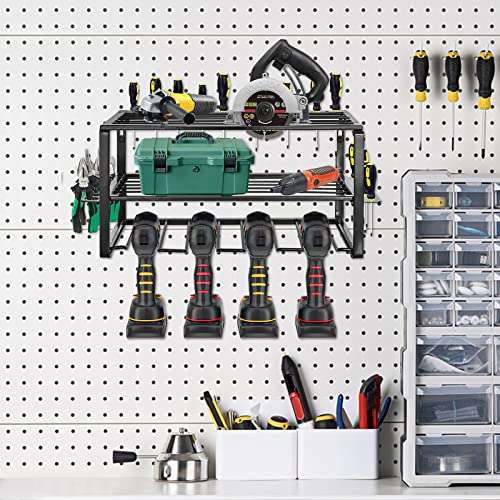 BQKOZFIN Power Tool Organizer Storage Rack Tool Shelving Rack for Garage Workshop Small- £25.99@ Dispatched from Amazon Sold BQKOZFIN-DIRECT