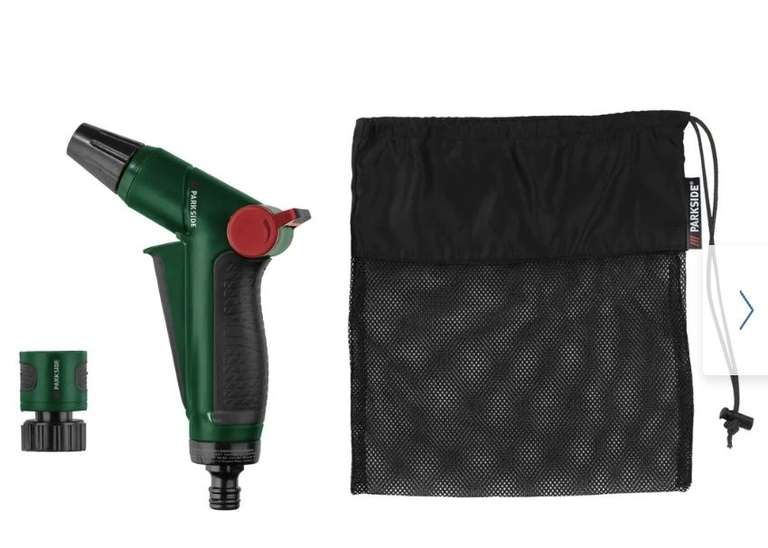 Parkside Flexible Garden Hose Set 30m, with spray gun,connector 3 Yr warranty. (+25%off from 28/03)Accessories & 15m hose also available