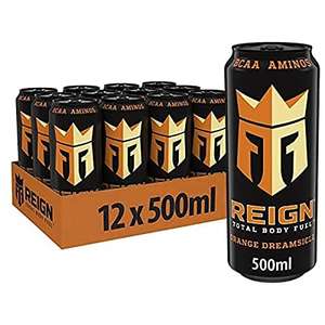 REIGN Total Body Fuel Orange Dreamsicle Energy Drink 12 Cans of 500 ml Sold by VitaPoint