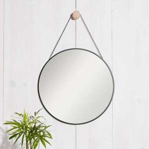 Round Hanging Mirror (30cm diameter) with gift box £4.99 delivered - discount at checkout @ IWOOT