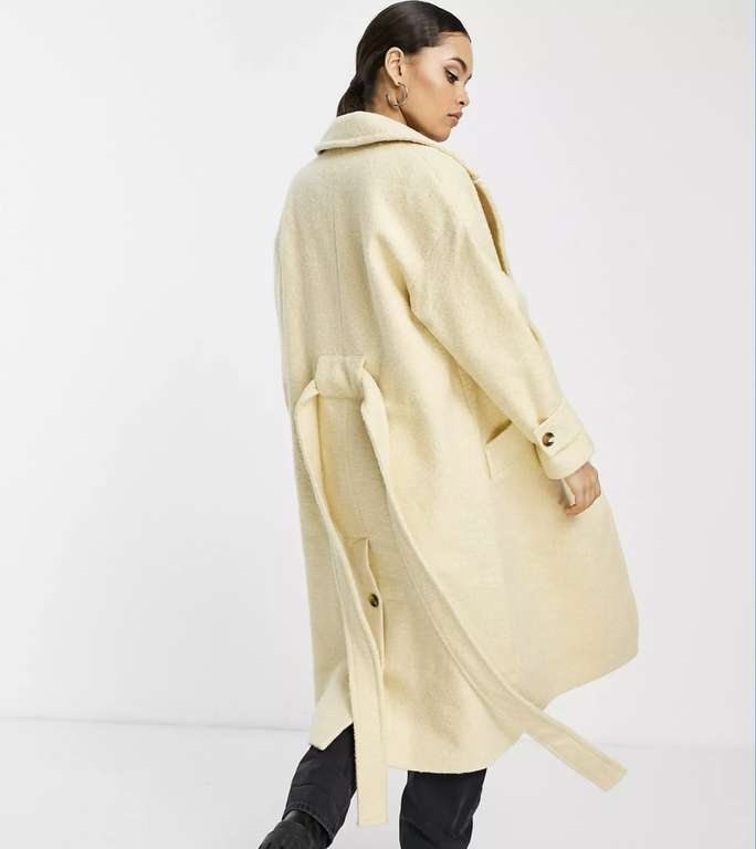 Topshop Petite Smart Wrap Coat in 