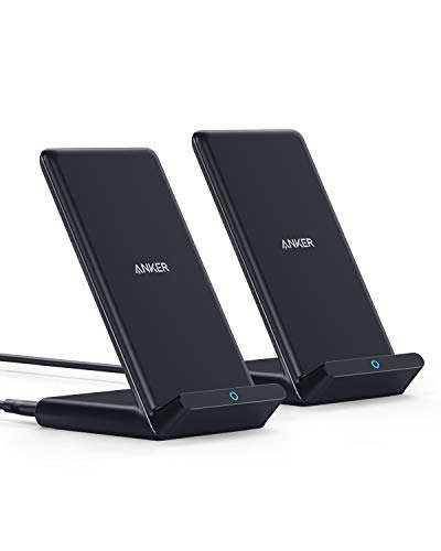 Anker Wireless Charger, 2-Pack PowerWave Stand Upgraded, Qi-Certified - £25.99 Dispatches from Amazon Sold by AnkerDirect UK