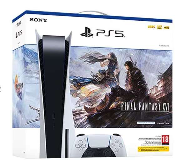 PlayStation 5 Disc console + Final Fantasy XVI