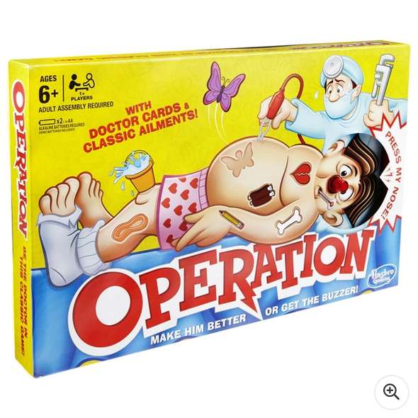 Hasbro Classic Operation Game - £11.99 with Free click & collect @ Smyths