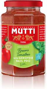 Mutti Pasta Sauce Rossoro Tomato With Genovese Basil 400g (Pack of 6)