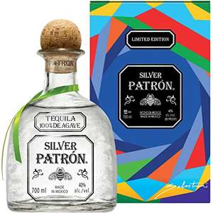 PATRÓN Silver Premium Tequila, Limited-Edition Mexican Heritage Tin, 40% ABV, 700 ml,package may vary £36.20 @ Amazon