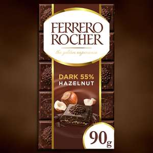 8 x Ferrero Rocher Dark 55% Hazelnut Chocolate 90g Bars £8.00 (£1 delivery free over £10) BB 03/07/22 @ YankeeBundles