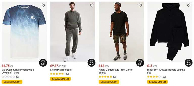 25% Off Selected Mens, Womens & Kids Clothing, Footwear & Accessories + Free Click & Collect @ George (Asda)