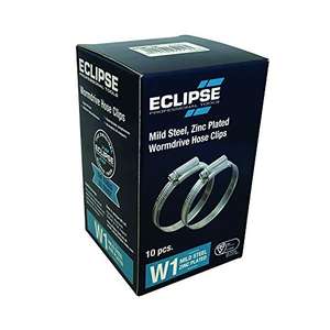 Eclipse W1 Mild Steel Wormdrive Hose Clips 40-55mm 10 Pack