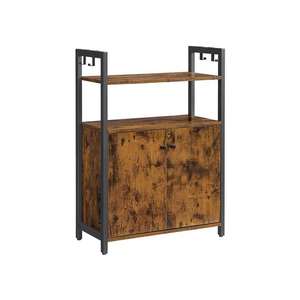 VASAGLE Rustic Brown Floor Standing Storage Cupboard with Shelf for £48.99 delivered using code @ Songmics