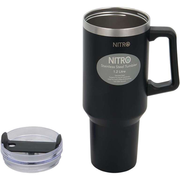 Nitro Stainless Steel Tumbler - Various Colours - Free Click & Collect