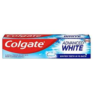 Colgate Advanced White Toothpaste 75ml - £1.39 (Free Collectiion) @ Superdrug