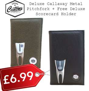Callaway Customs / Sub 70 Golf Accessories sale - e.g Scorecard holder plus pitchfork £6.99 (£2.99 delivery) @ Just Golf Online