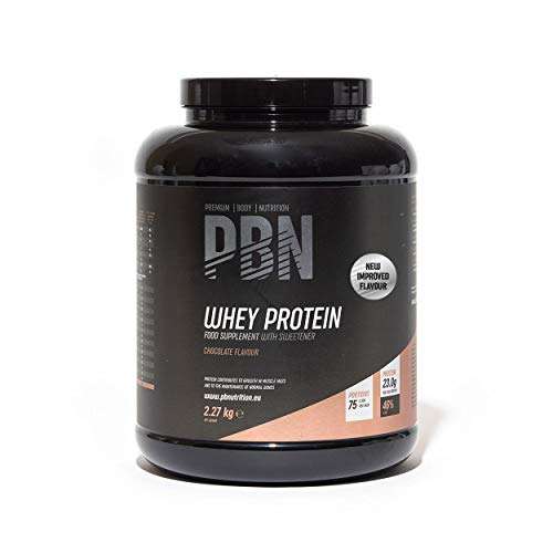 Premium Body Nutrition (PBN) Chocolate flavour Whey Protein 2.27kg £24.99 @ Amazon