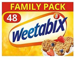 Weetabix 48's Family Packs are £3.40 Clubcard Price @ Tesco