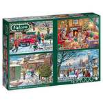 Jumbo, Falcon de luxe - Family Time at Christmas, Jigsaw Puzzles for Adults, 4 x 1,000 piece £12.99 @ Amazon