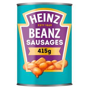 Heinz Baked Beans and Pork Sausages 415g (Short BB - ~30 Days ) - 20 tins for £15.99 delivered via British Corner Shop