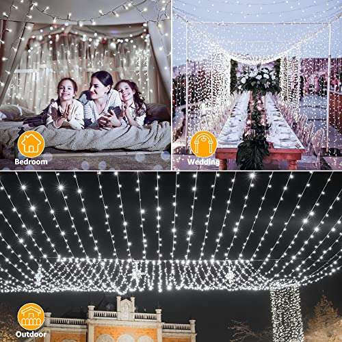 Ollny Outdoor Fairy String Lights - 80m 800 LED Long Cool White Waterproof Sold by OllnyDirect / FBA - Prime Exclusive