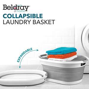 Beldray LA034816 Oval Collapsible Laundry Basket Foldable - 37L minimum order 2 for £23.78 @ Amazon