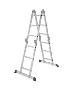 Workzone 4 x 3 Multipurpose Ladder with 3 Years warranty for £73.94 delivered @ Aldi