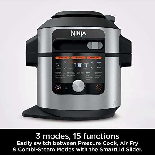 Ninja Foodi MAX 15-in-1 SmartLid Multi-Cooker 7.5L [OL750UK] Smart Cook System, Electric Pressure Cooker, Air Fryer £249 @ Amazon