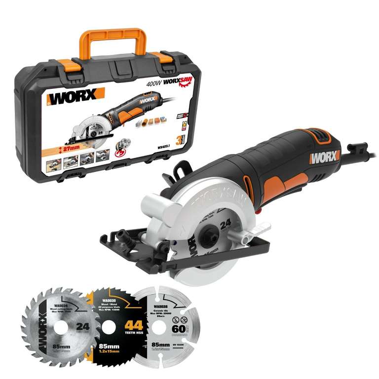 Buy Black + Decker Corded Mini Circular Saw - 400W, Saws