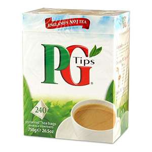 PG Tips Original Pyramid Tea, Bulk Pack of 4 (Total 960 Black Tea Bags) £16.32 S&S