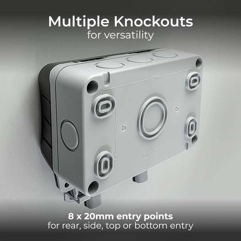 BG Electrical Outdoor Double Switched Power Wall Plug Socket ...