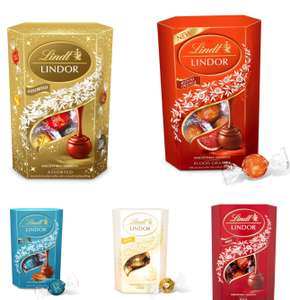 Lindt Lindor Chocolate Truffles Box - 200 g - Assorted/ Blood Orange/ Salted Caramel/ White (min 3)/ Milk - £4.04 or less with S&S
